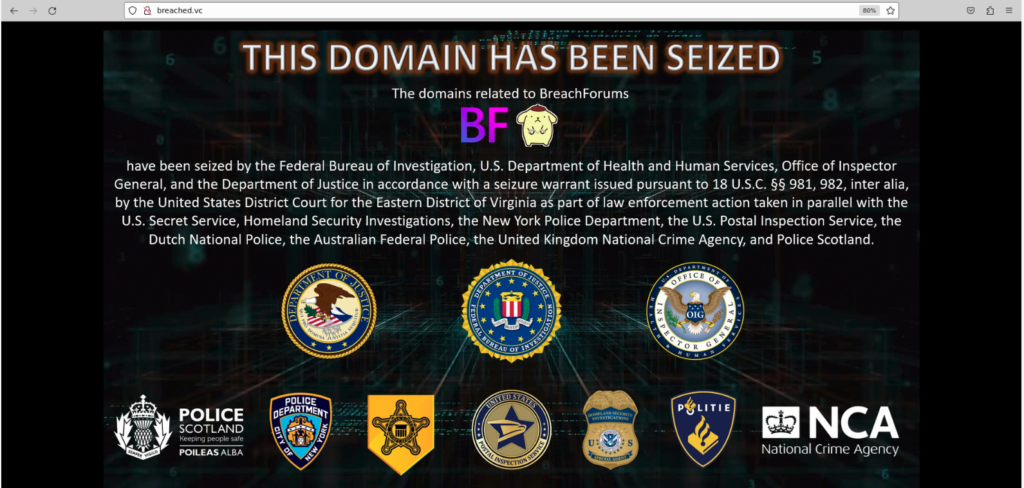 FBI Takedown of BreachForums: A Major Cybercrime Crackdown